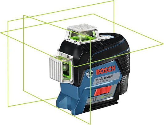 Bosch GLL3-330CG 360-Degree Three-Plane Alignment Line Laser – Precision Laser Level with Green Beam for Professional Use
