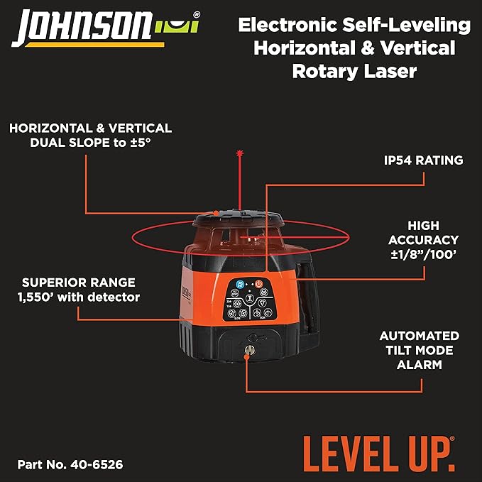 Johnson Level & Tool 99-028K Electronic Self-Leveling Laser Kit
