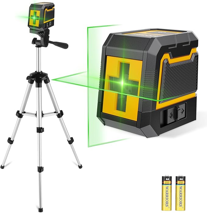 ASOBRIS Laser Level Self-Leveling 360° Horizontal & Vertical with Tripod for Construction & Renovation