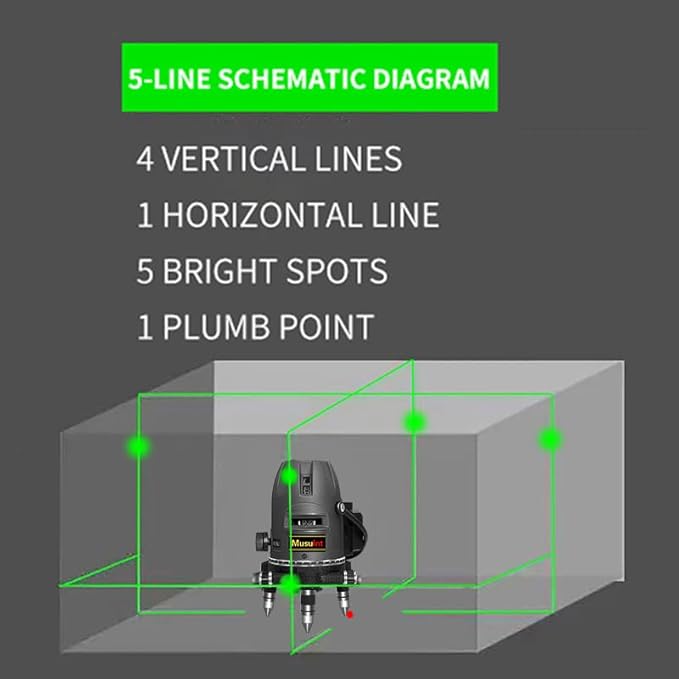 Outdoor Picture Hanging Leveling Tool with Rotating Laser